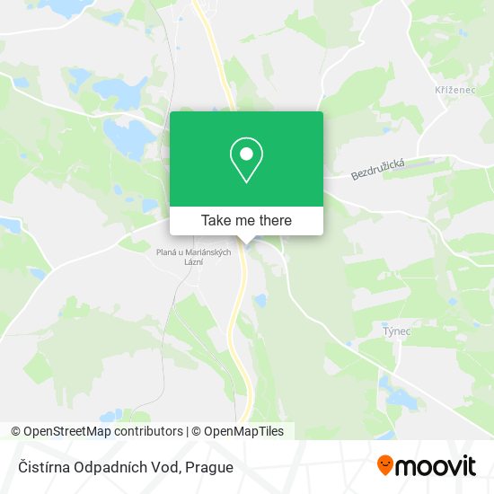 Čistírna Odpadních Vod map