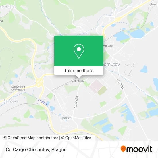 Čd Cargo Chomutov map