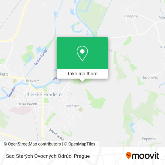 Sad Starých Ovocných Odrůd map