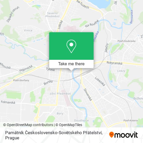 Památník Československo-Sovětského Přátelství map