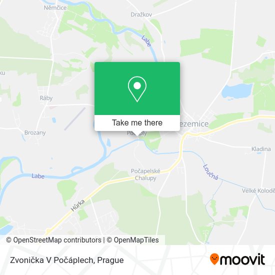 Карта Zvonička V Počáplech