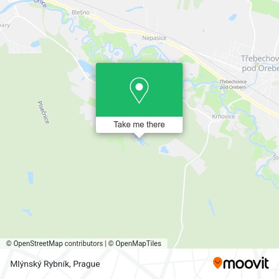 Mlýnský Rybník map