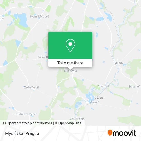 Карта Myslůvka