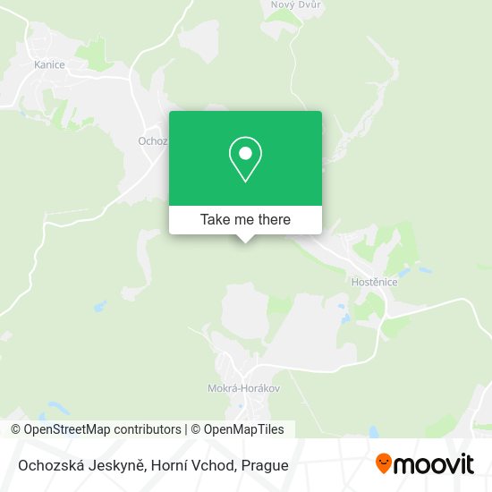 Ochozská Jeskyně, Horní Vchod map
