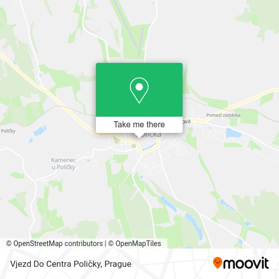 Карта Vjezd Do Centra Poličky