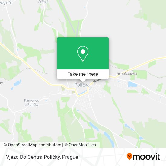 Vjezd Do Centra Poličky map