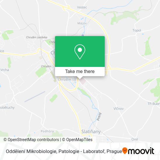 Oddělení Mikrobiologie, Patologie - Laboratoř map