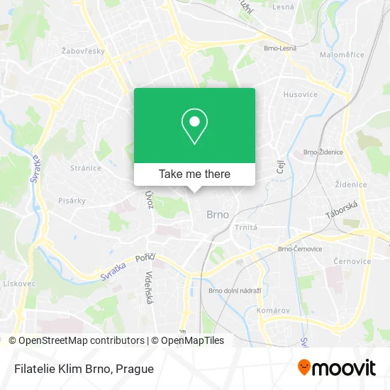 Карта Filatelie Klim Brno