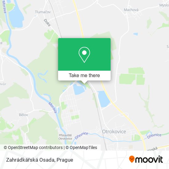 Zahrádkářská Osada map
