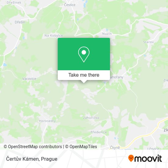 Čertův Kámen map