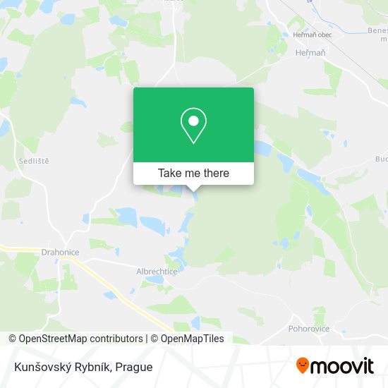 Kunšovský Rybník map