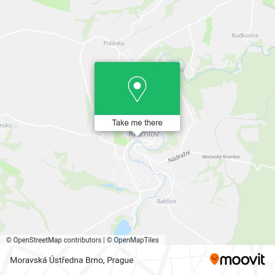 Moravská Ústředna Brno map