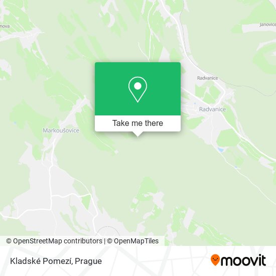 Kladské Pomezí map