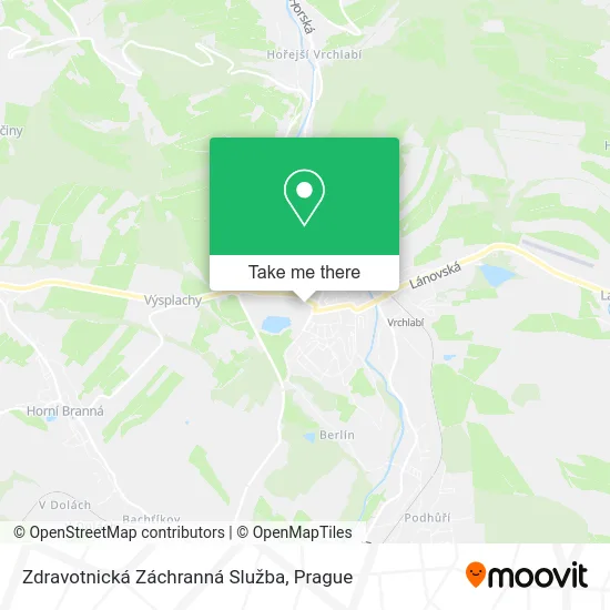 Карта Zdravotnická Záchranná Služba