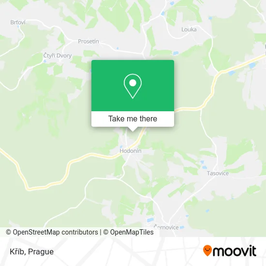 Kříb map