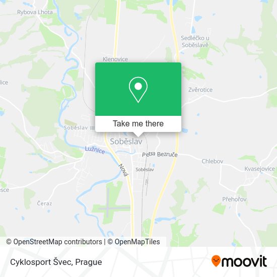Карта Cyklosport Švec
