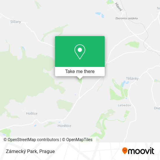 Zámecký Park map