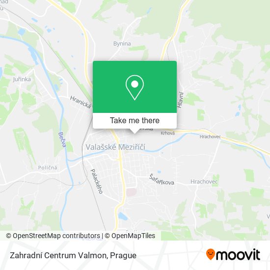 Zahradní Centrum Valmon map
