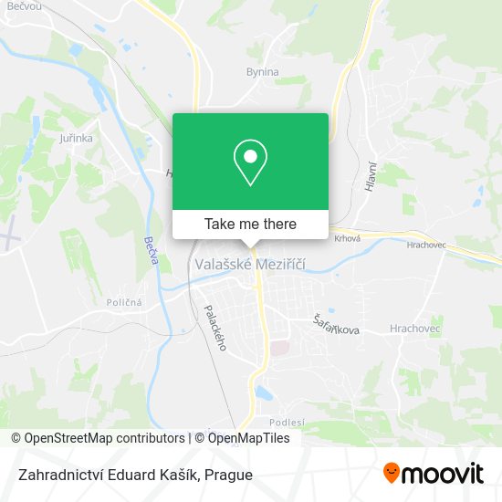 Zahradnictví Eduard Kašík map