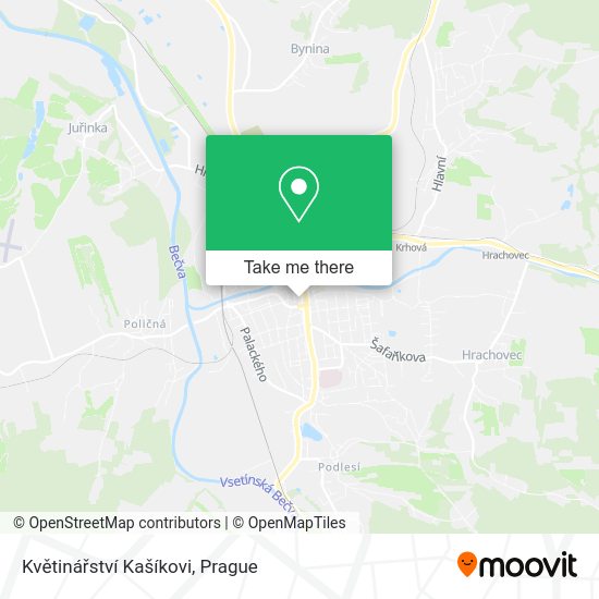 Květinářství Kašíkovi map