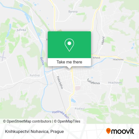 Knihkupectví Nohavica map