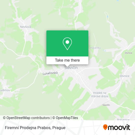 Firemní Prodejna Prabos map