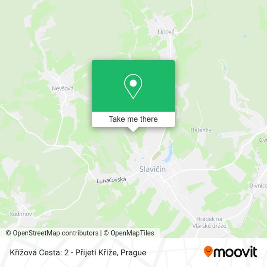 Křížová Cesta: 2 - Přijetí Kříže map