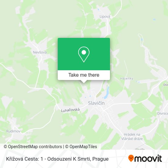 Křížová Cesta: 1 - Odsouzení K Smrti map
