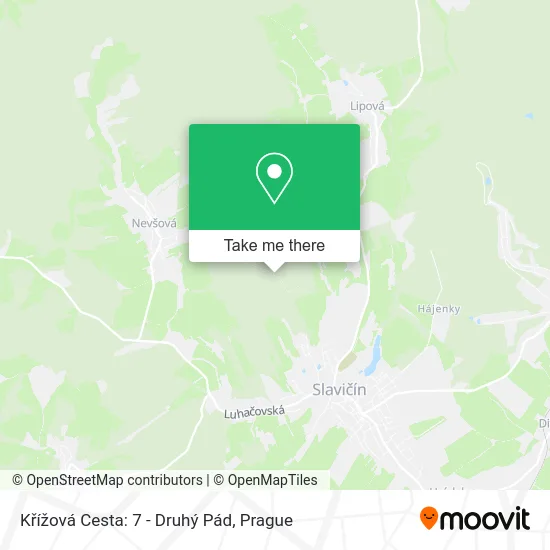Křížová Cesta: 7 - Druhý Pád map