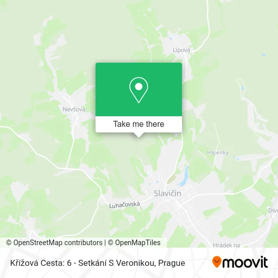 Křížová Cesta: 6 - Setkání S Veronikou map