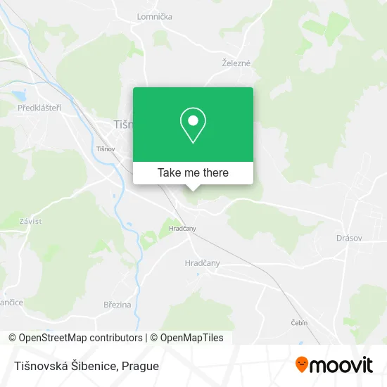 Карта Tišnovská Šibenice