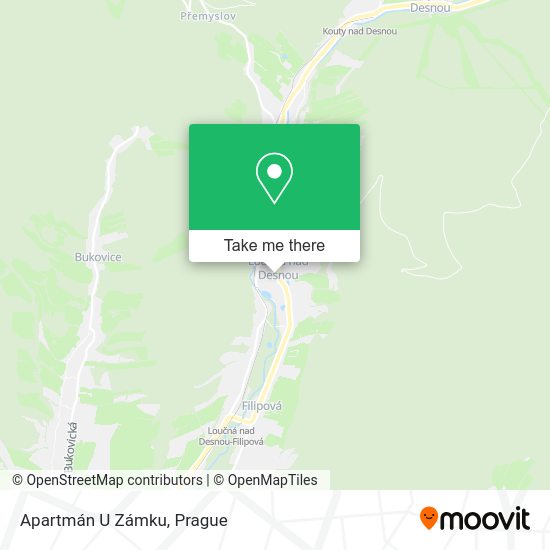 Apartmán U Zámku map