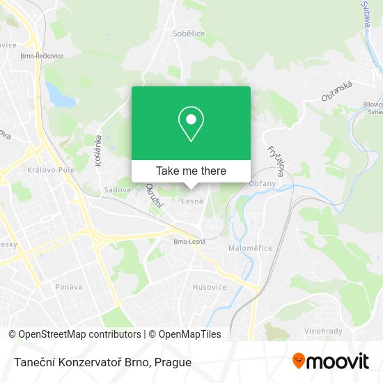 Taneční Konzervatoř Brno map