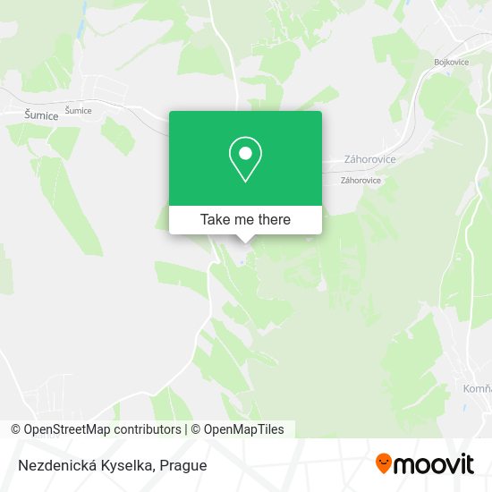 Карта Nezdenická Kyselka