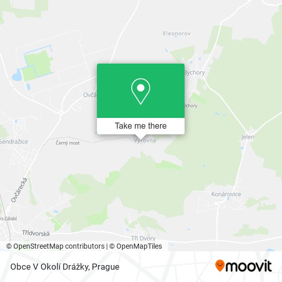 Obce V Okolí Drážky map