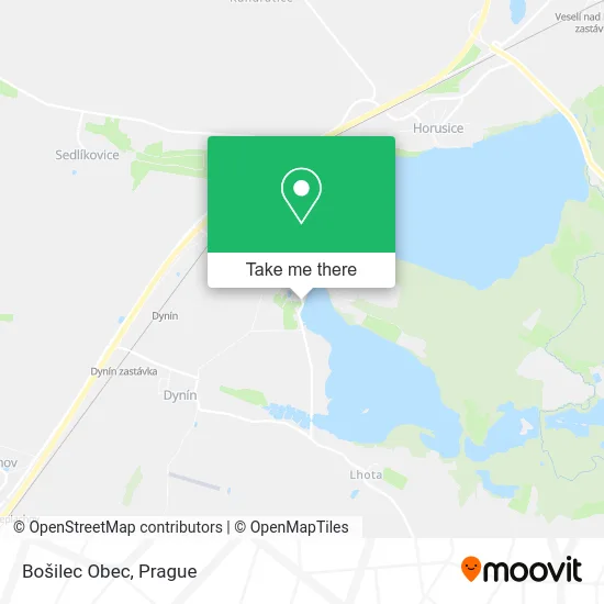 Карта Bošilec Obec