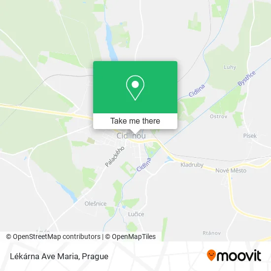 Карта Lékárna Ave Maria