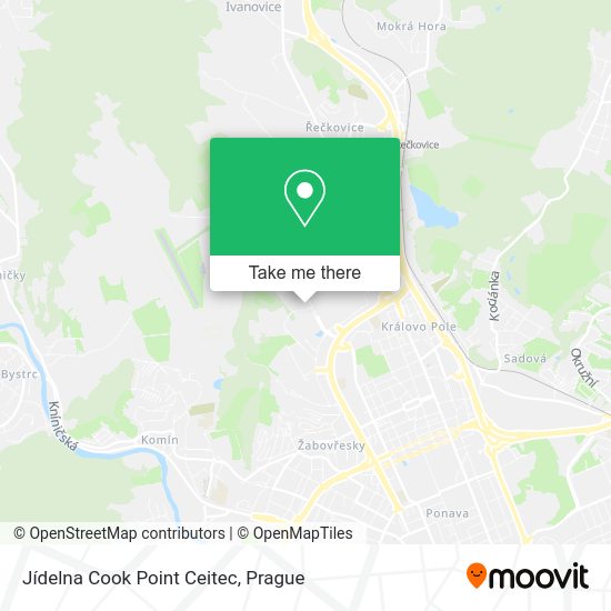 Jídelna Cook Point Ceitec map