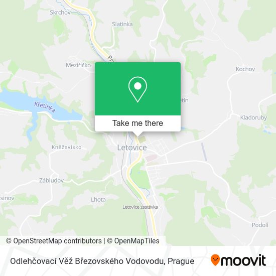 Odlehčovací Věž Březovského Vodovodu map
