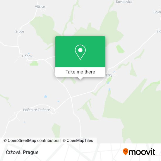 Čížová map