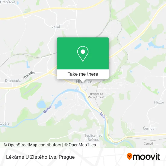 Карта Lékárna U Zlatého Lva