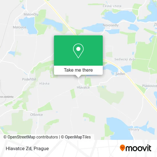 Карта Hlavatce Zd