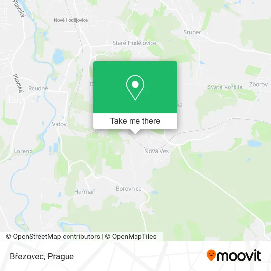 Карта Březovec