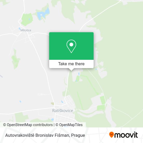 Autovrakoviště Bronislav Fišman map