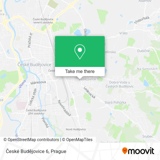 Карта České Budějovice 6
