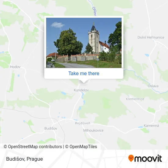 Карта Budišov