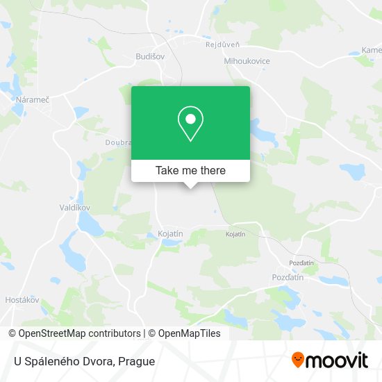 Карта U Spáleného Dvora