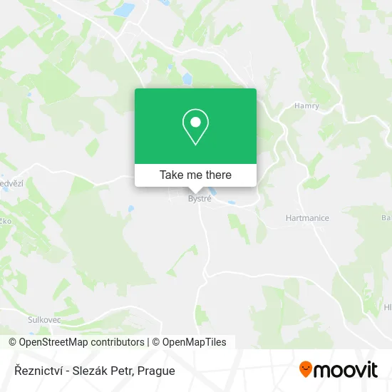 Карта Řeznictví - Slezák Petr