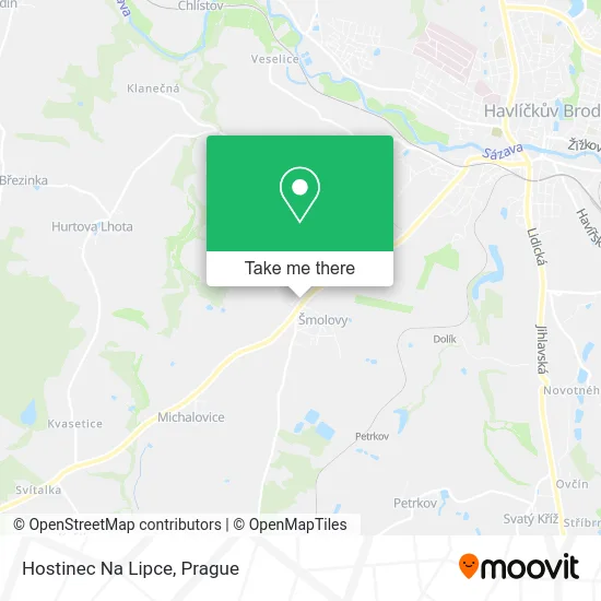 Карта Hostinec Na Lipce