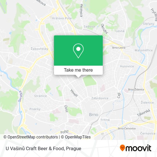 Карта U Vašinů Craft Beer & Food